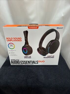 Hypergear Audio Essentials Duo Wireless (Bluetooth) Speaker/Headphones NWT